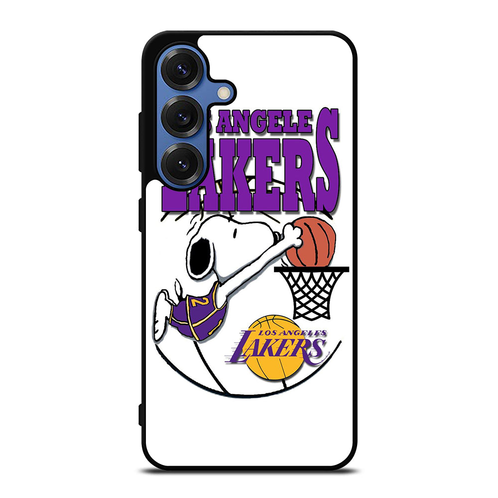 LOS ANGELES LAKERS SNOOPY LOGO Samsung Galaxy S25 Case Cover