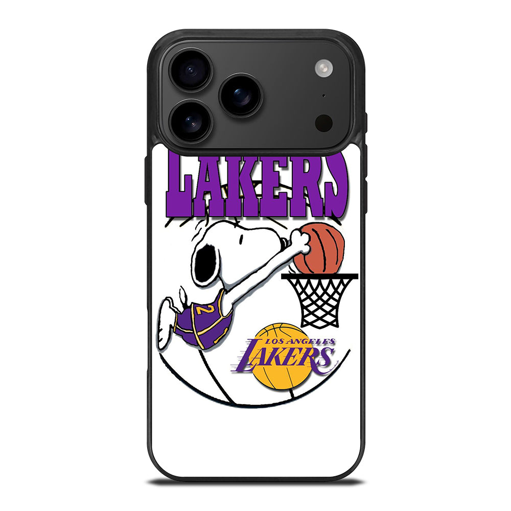 LOS ANGELES LAKERS SNOOPY LOGO iPhone 17 Pro Max Case Cover