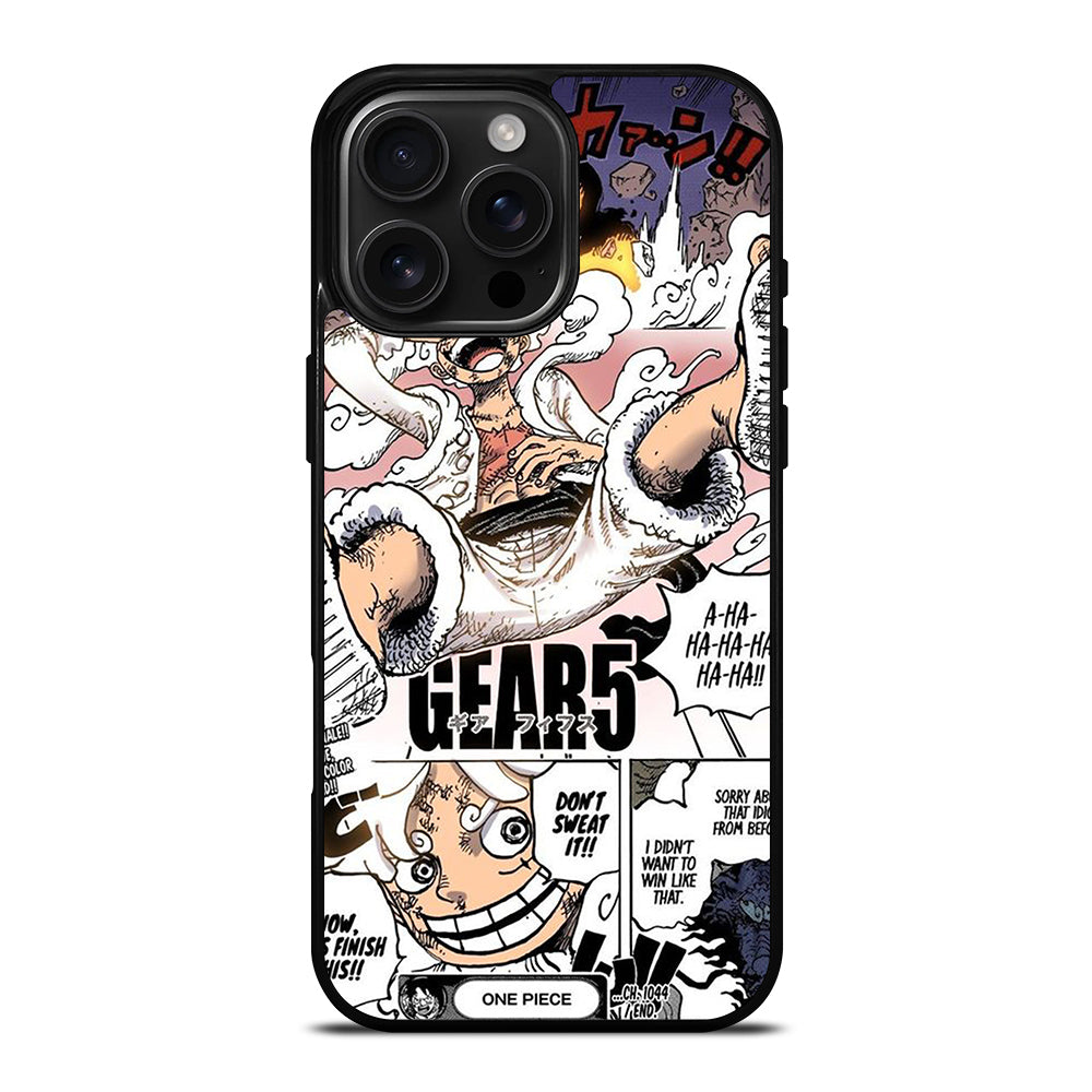 LUFFY ONE PIECE GEAR 5 MANGA iPhone 16 Pro Max Case Cover