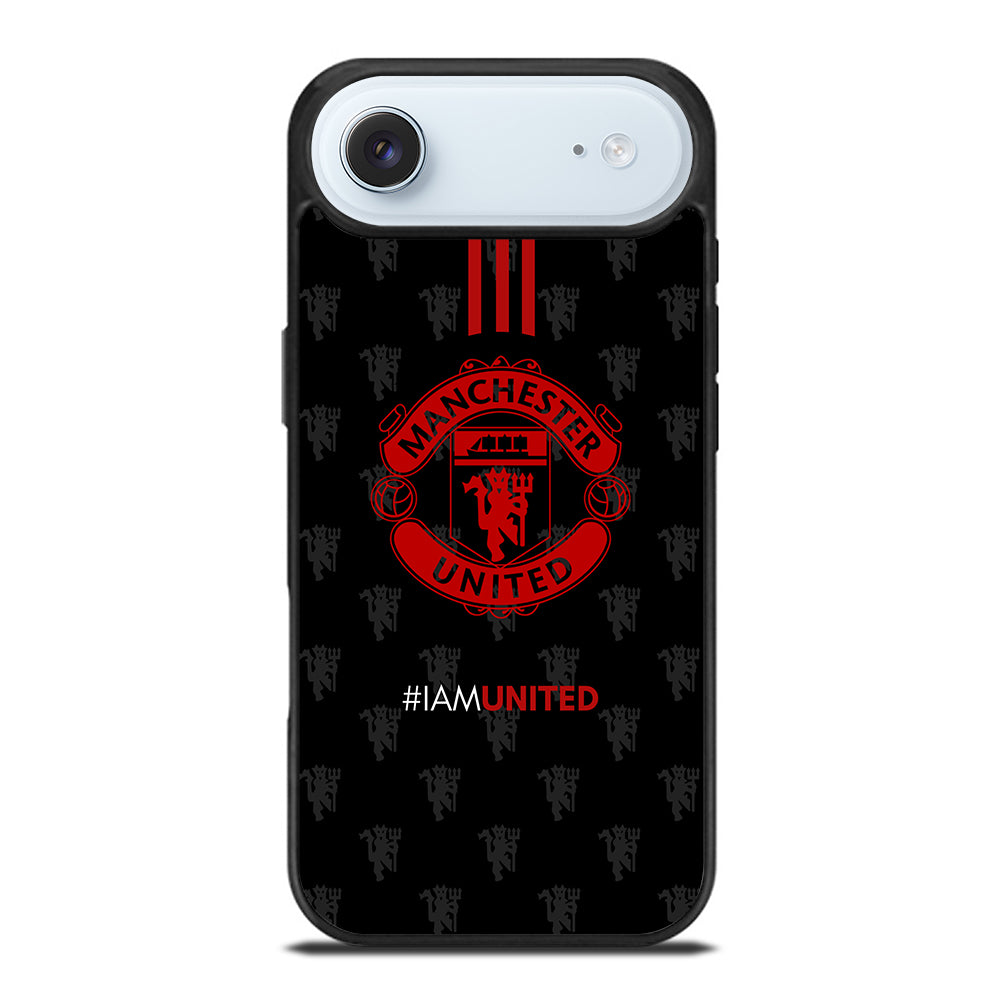 MANCHESTER UNITED SOCCER LOGO BLACK iPhone Air Case Cover