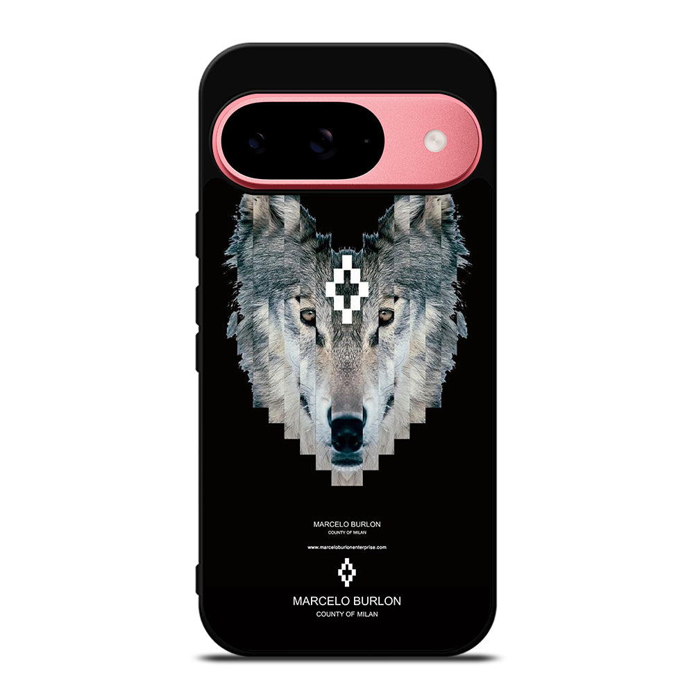 MARCELO BURLON WOLF LOGO Google Pixel 9 Case Cover