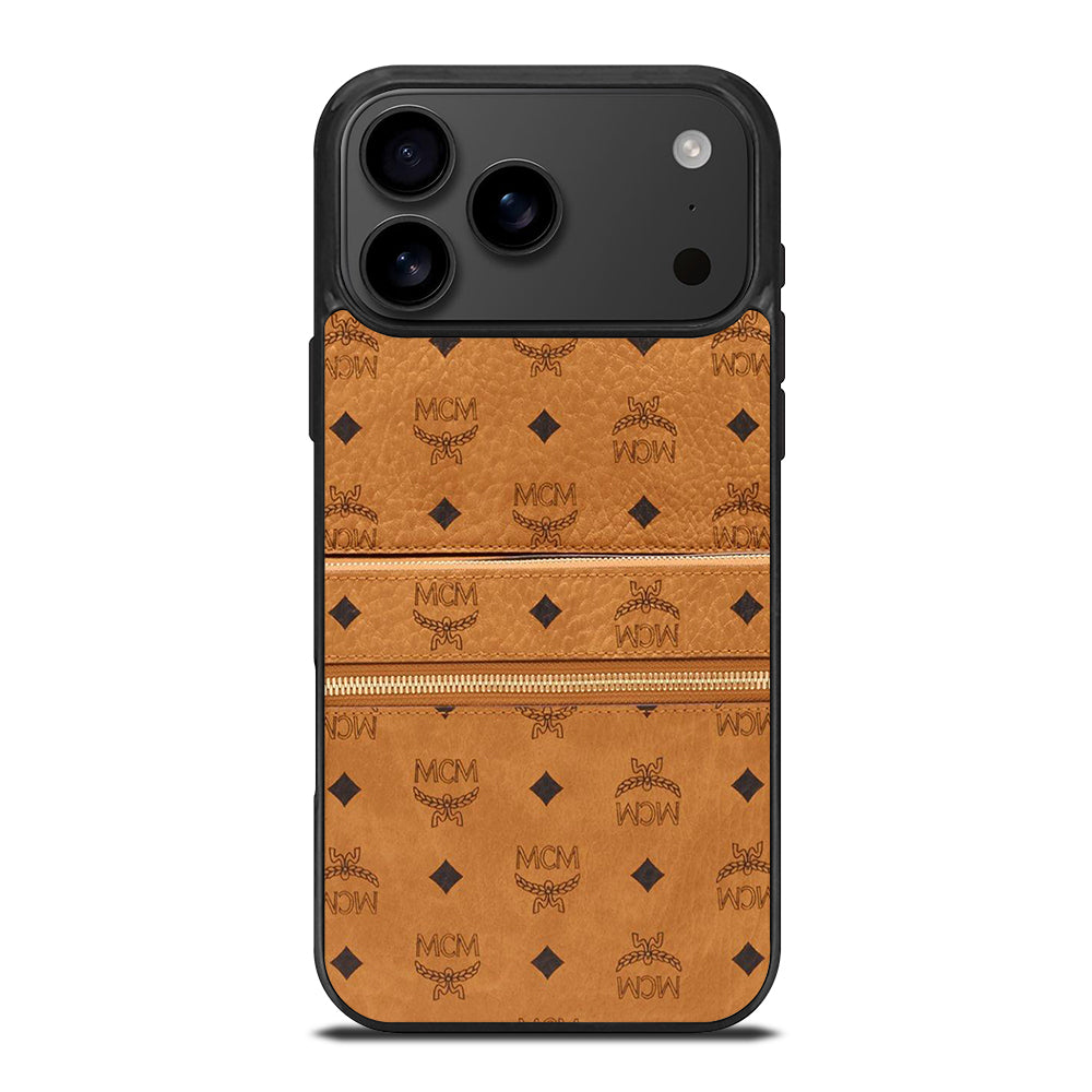 MCM WORLD WIDE BROWN LOGO 1 iPhone 17 Pro Max Case Cover