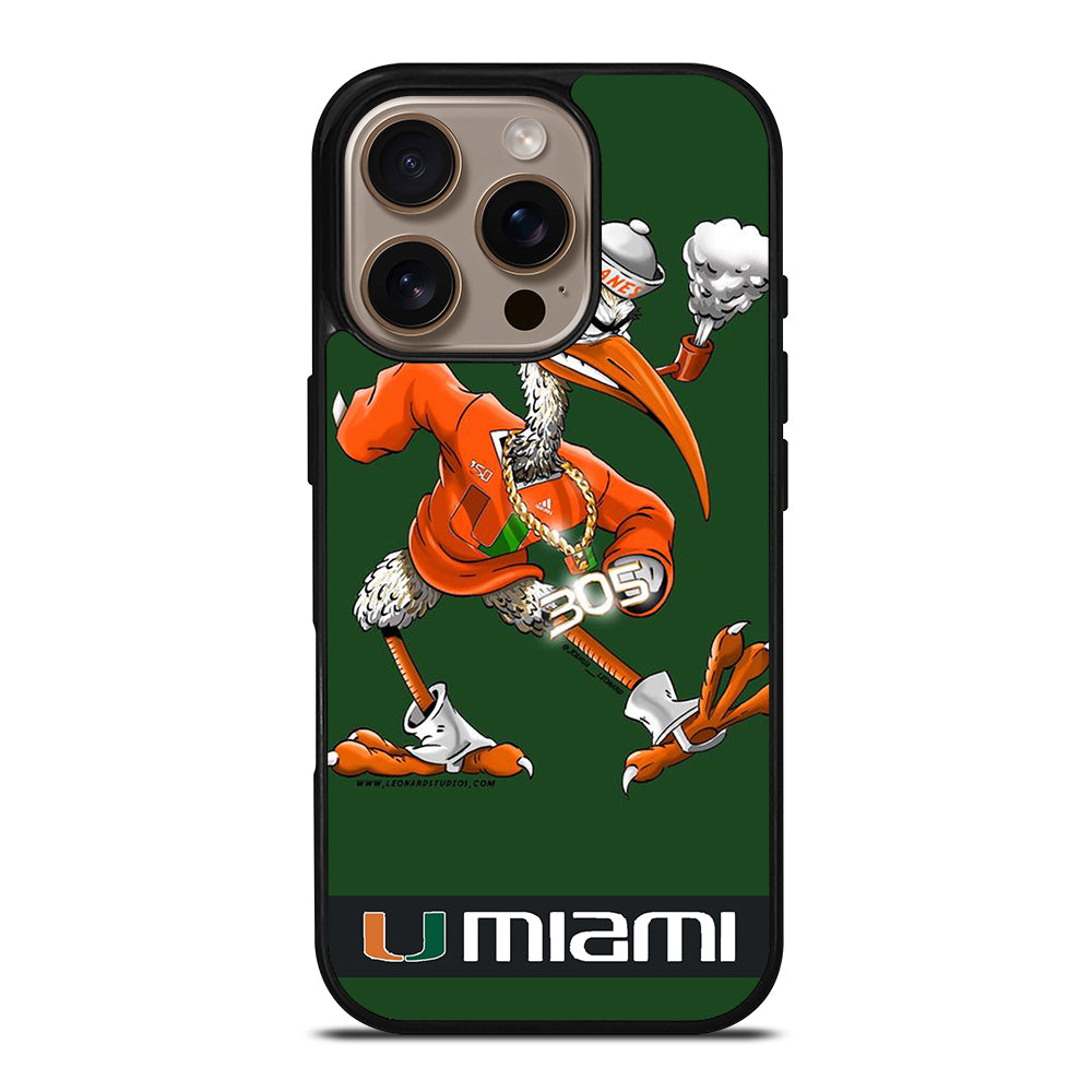 MIAMI HURRICANES MASCOT iPhone 16 Pro Case Cover