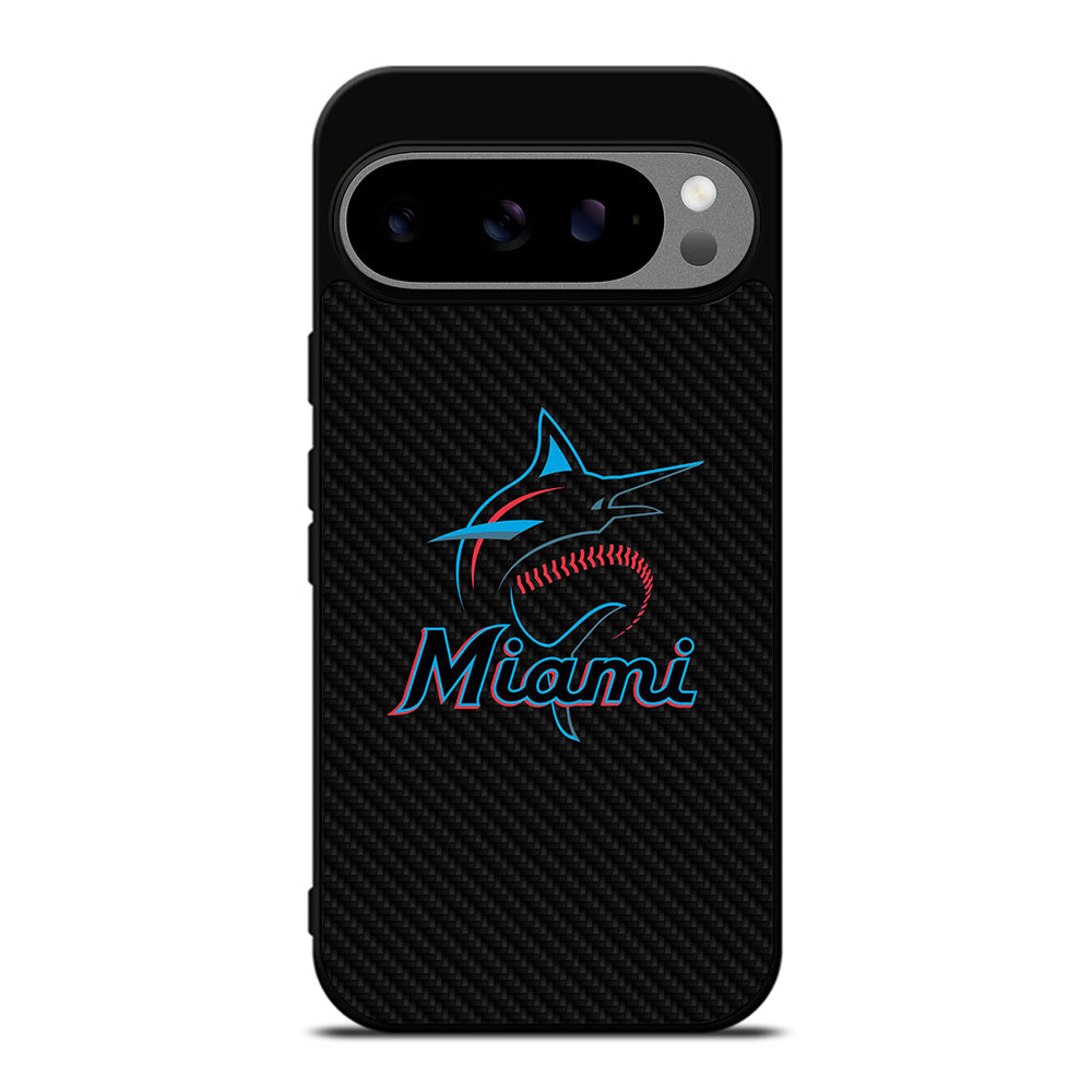 MIAMI MARLINS LOGO CARBON Google Pixel 9 Pro XL Case Cover