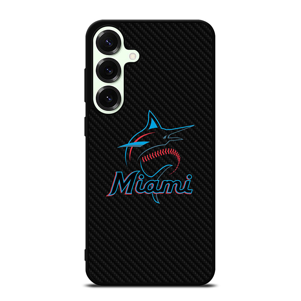 MIAMI MARLINS LOGO CARBON Samsung Galaxy S25 Plus Case Cover