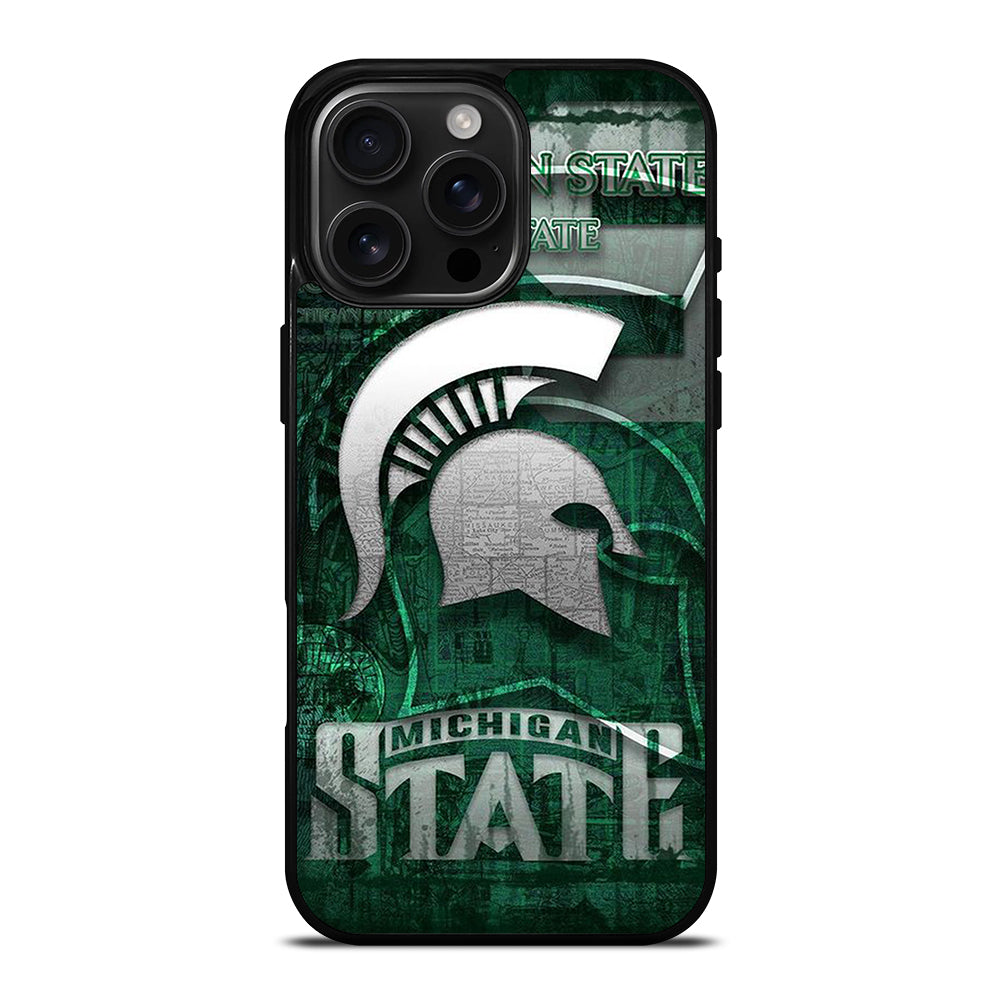 MICHIGAN STATE UNIVERSITY MSU LOGO 1 iPhone 16 Pro Max Case Cover