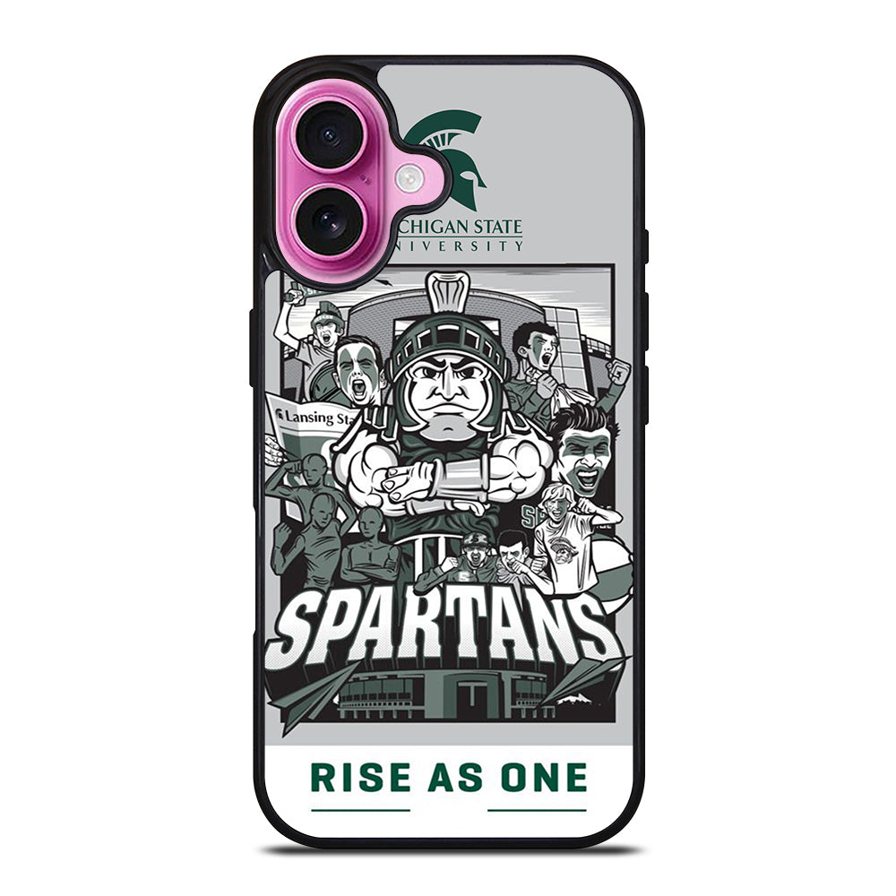 MICHIGAN STATE UNIVERSITY MSU LOGO 2 iPhone 16 Plus Case Cover