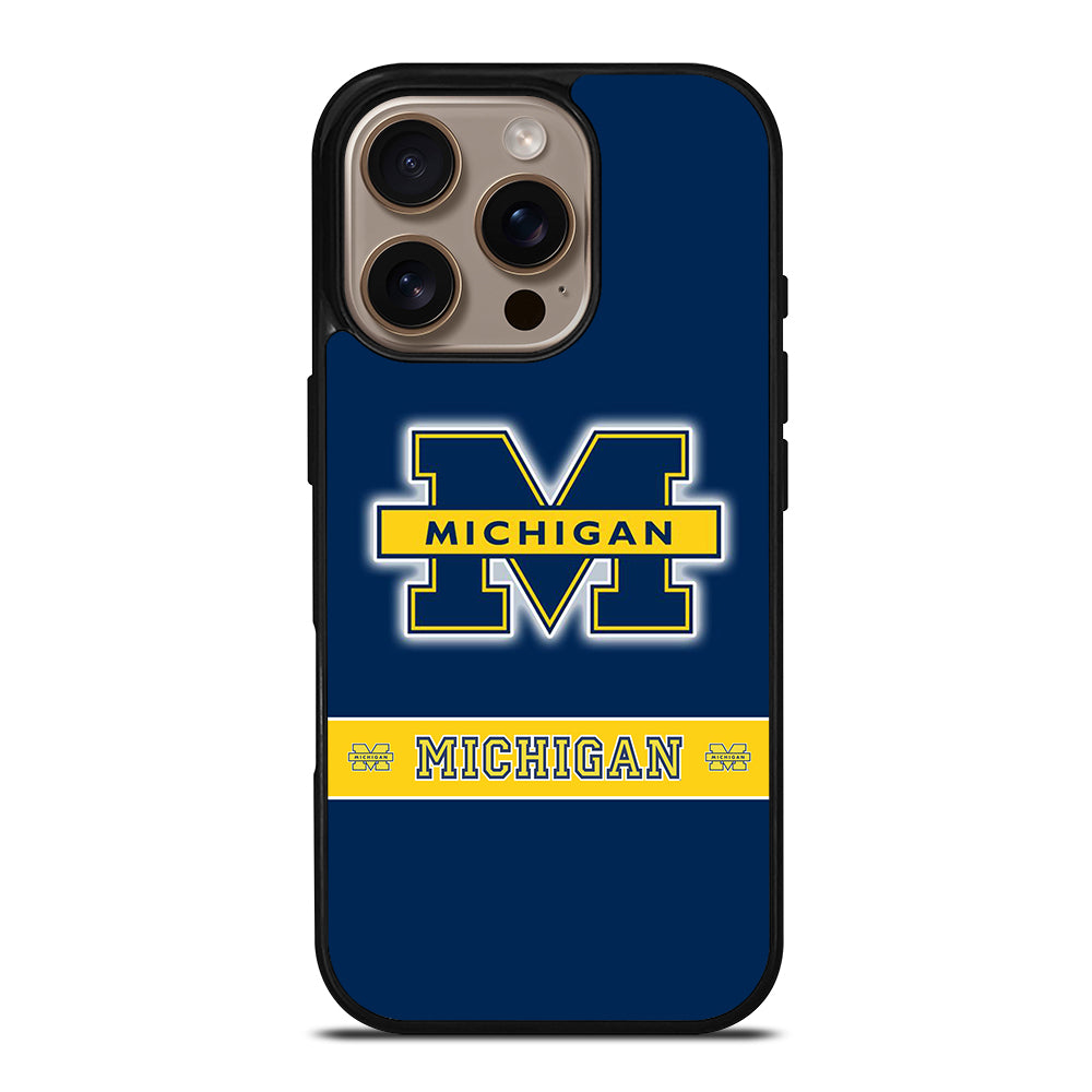 MICHIGAN WOLVERINES LOGO iPhone 16 Pro Case Cover