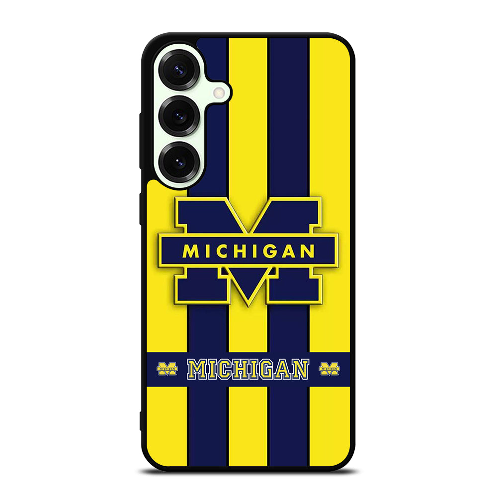 MICHIGAN WOLVERINES STRIPE LOGO Samsung Galaxy S25 Plus Case Cover
