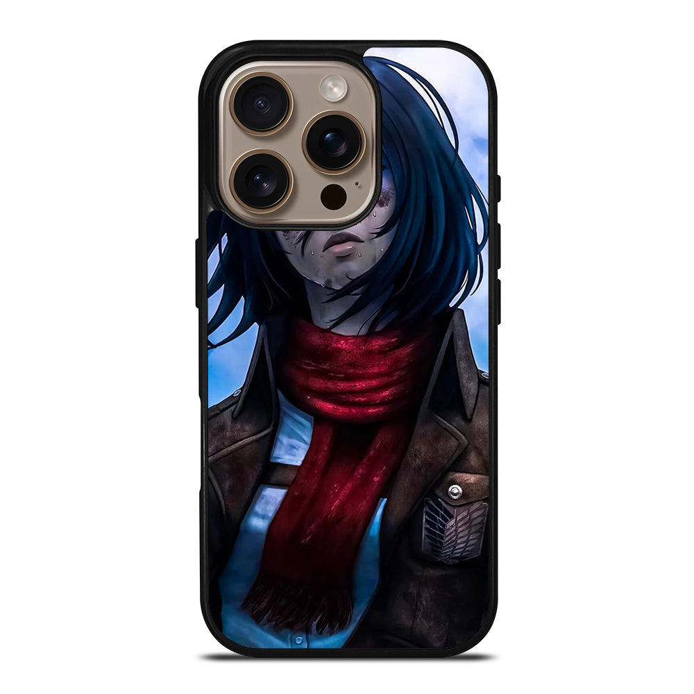 MIKASA ACKERMAN ATTACK ON TITAN ANIME SERIES iPhone 16 Pro Case Cover