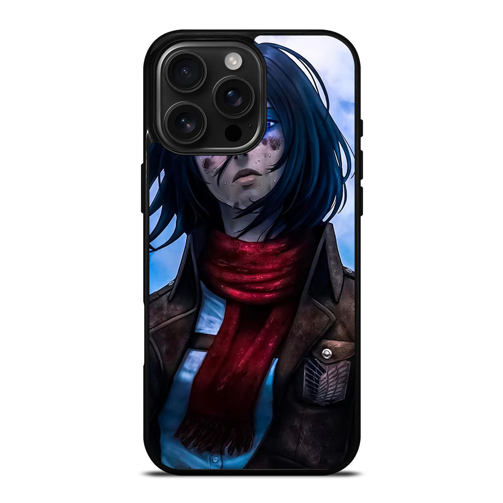 MIKASA ACKERMAN ATTACK ON TITAN ANIME SERIES iPhone 16 Pro Max Case Cover