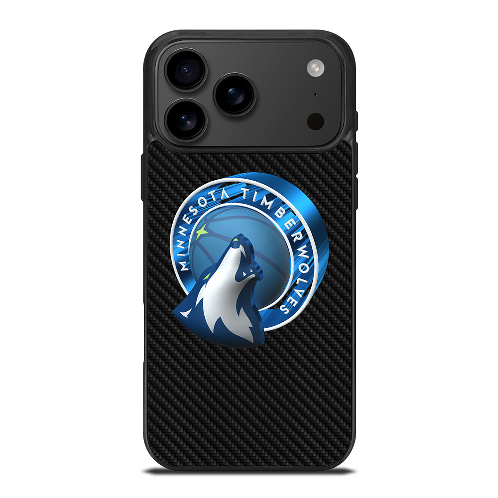 MINNESOTA TIMBERWOLVES CARBON iPhone 17 Pro Max Case Cover