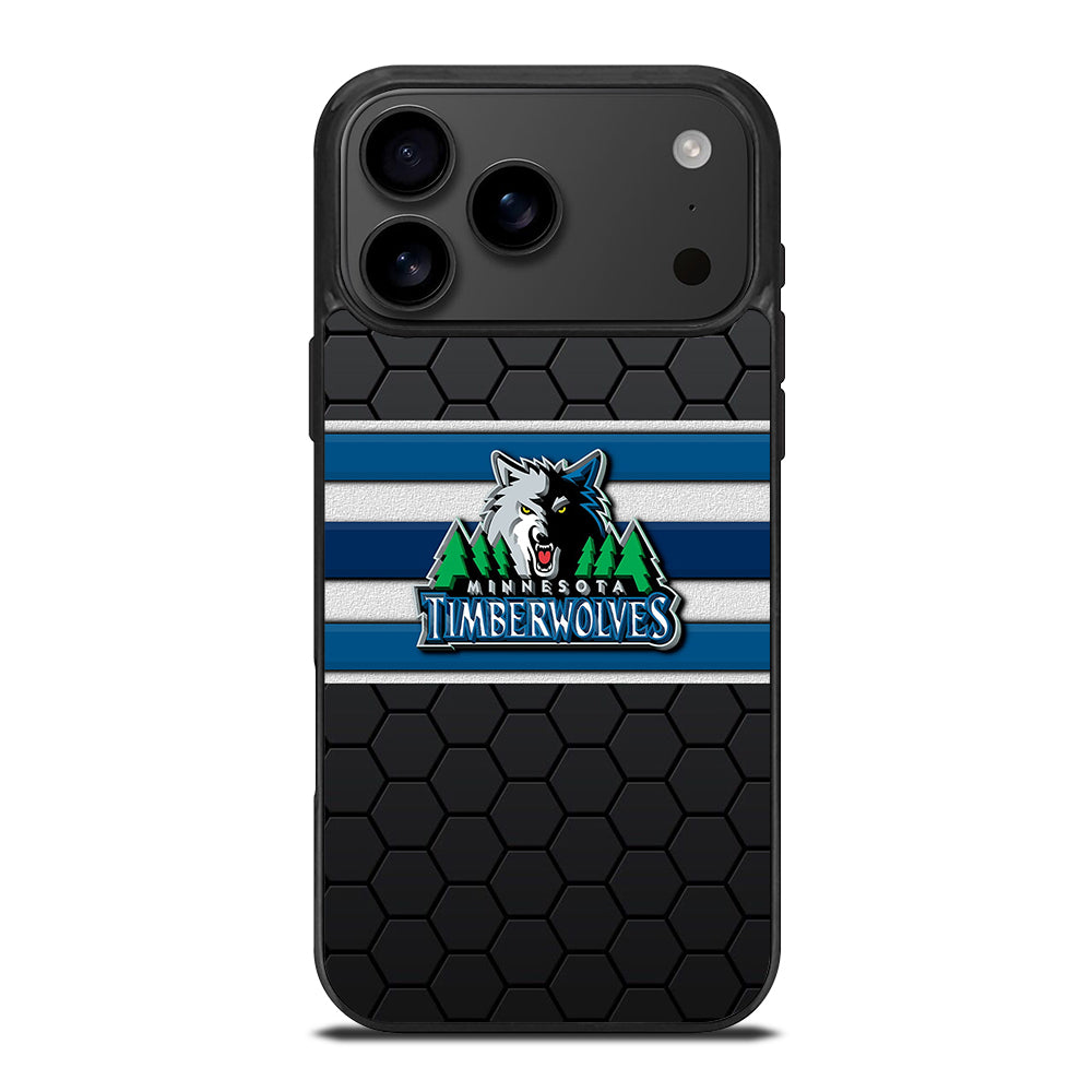 MINNESOTA TIMBERWOLVES HEXAGON LOGO iPhone 17 Pro Max Case Cover