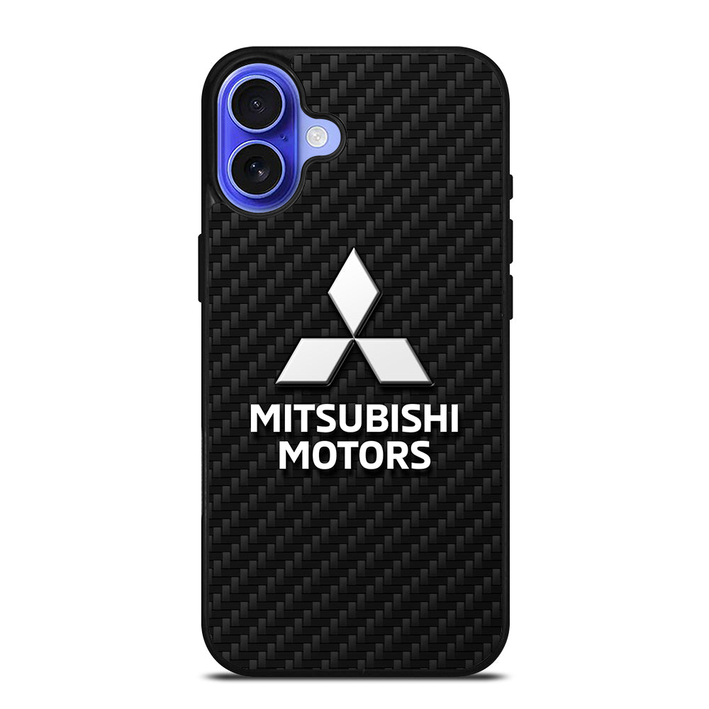 MITSUBISHI MOTORS CARBON LOGO 2 iPhone 16 Case Cover