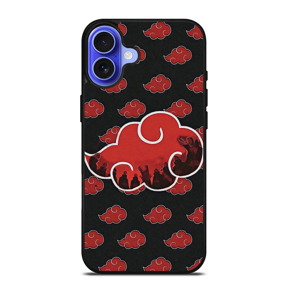 NARUTO AKATSUKI CLOUDS LOGO iPhone 16 Case Cover