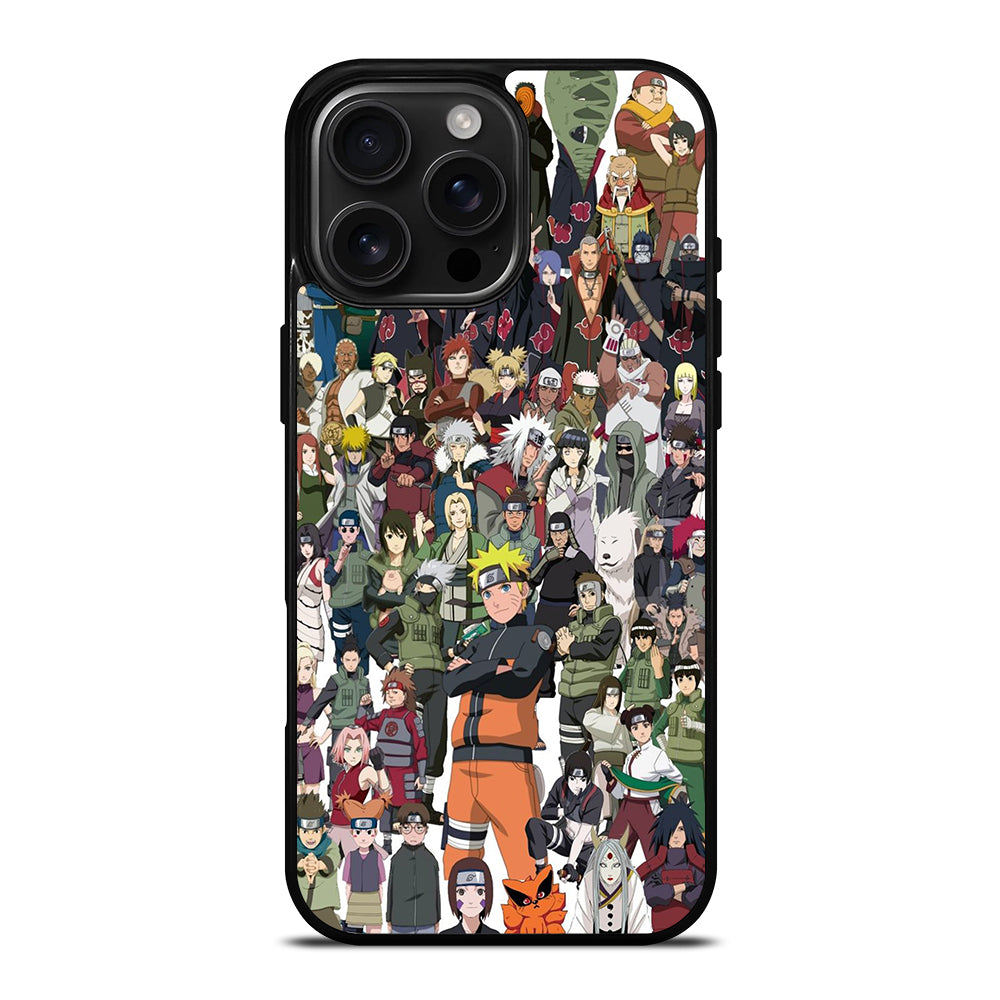 NARUTO ANIME ALL CHARACTERS 3 iPhone 16 Pro Max Case Cover