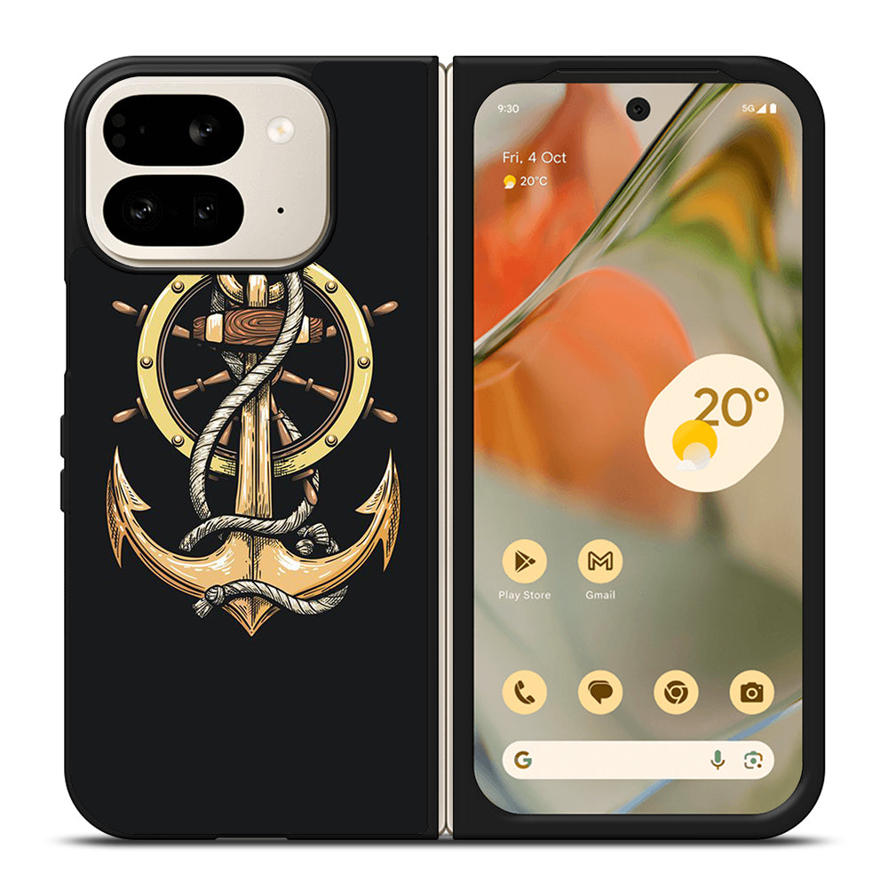 NAUTICAL ANCHOR EMBLEM Google Pixel 9 Pro Fold Case Cover