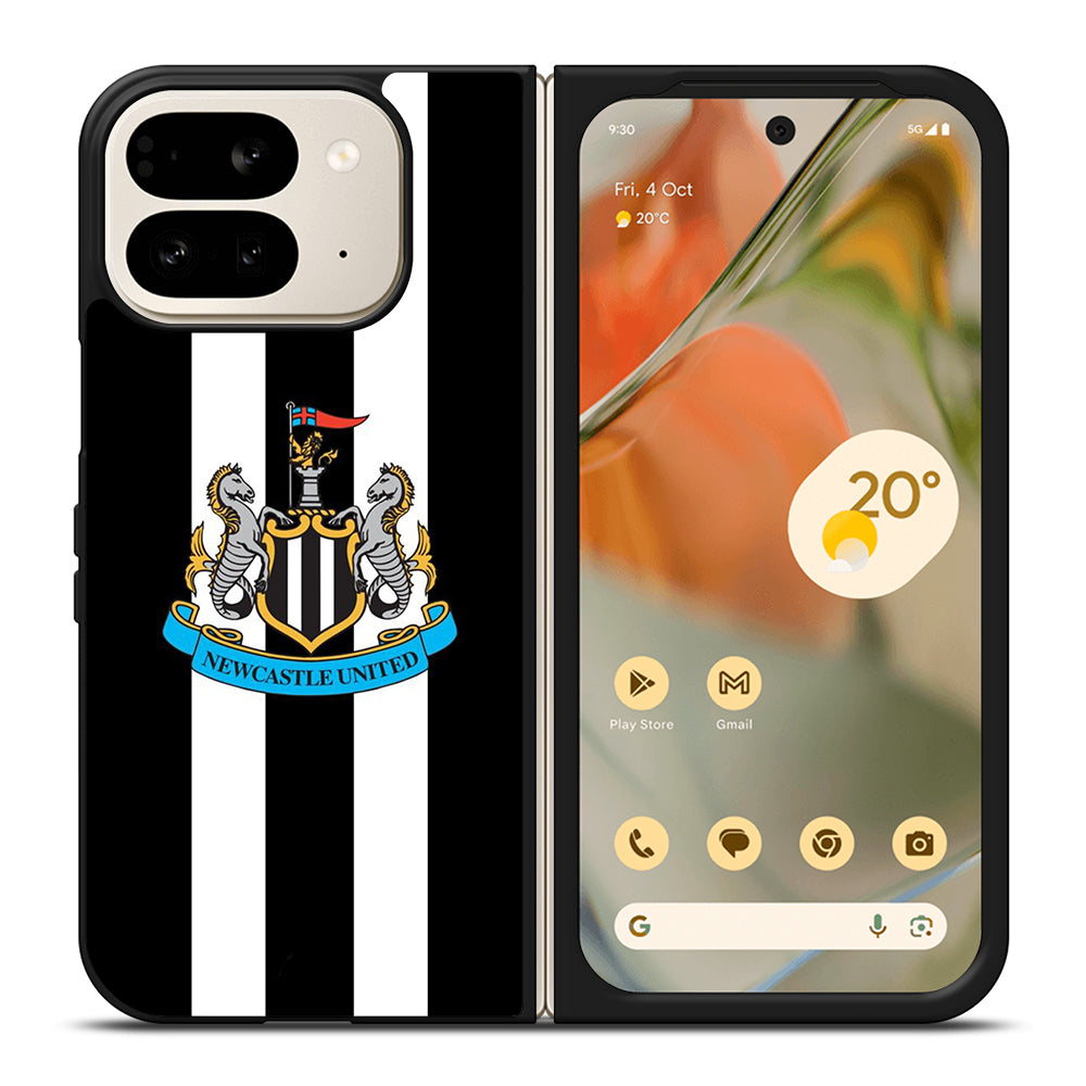 NEWCASTLE UNITED FOOTBALL STRIPE LOGO Google Pixel 9 Pro Fold Case Cover