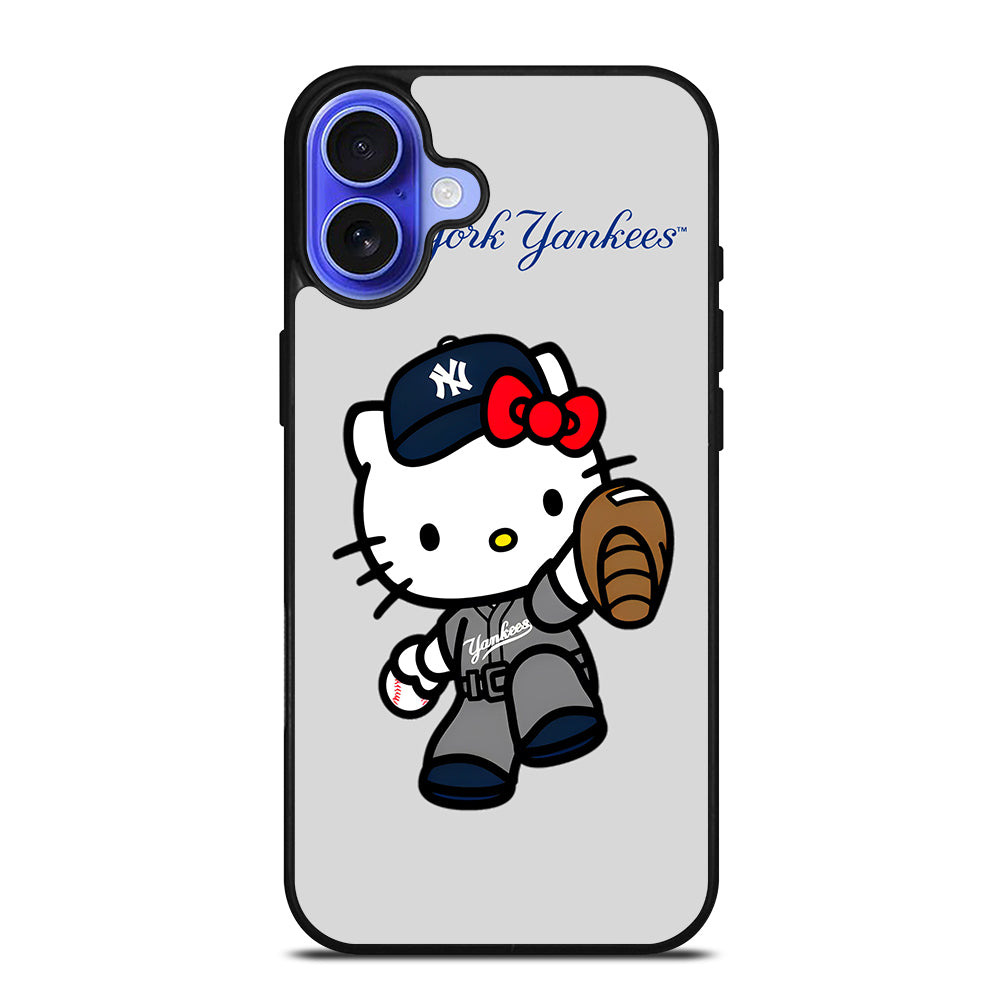 NEW YORK YANKEES HELLO KITTY CARTOON iPhone 16 Case Cover