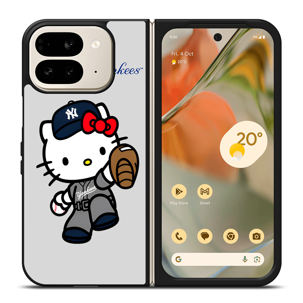 NEW YORK YANKEES HELLO KITTY CARTOON Google Pixel 9 Pro Fold Case Cover