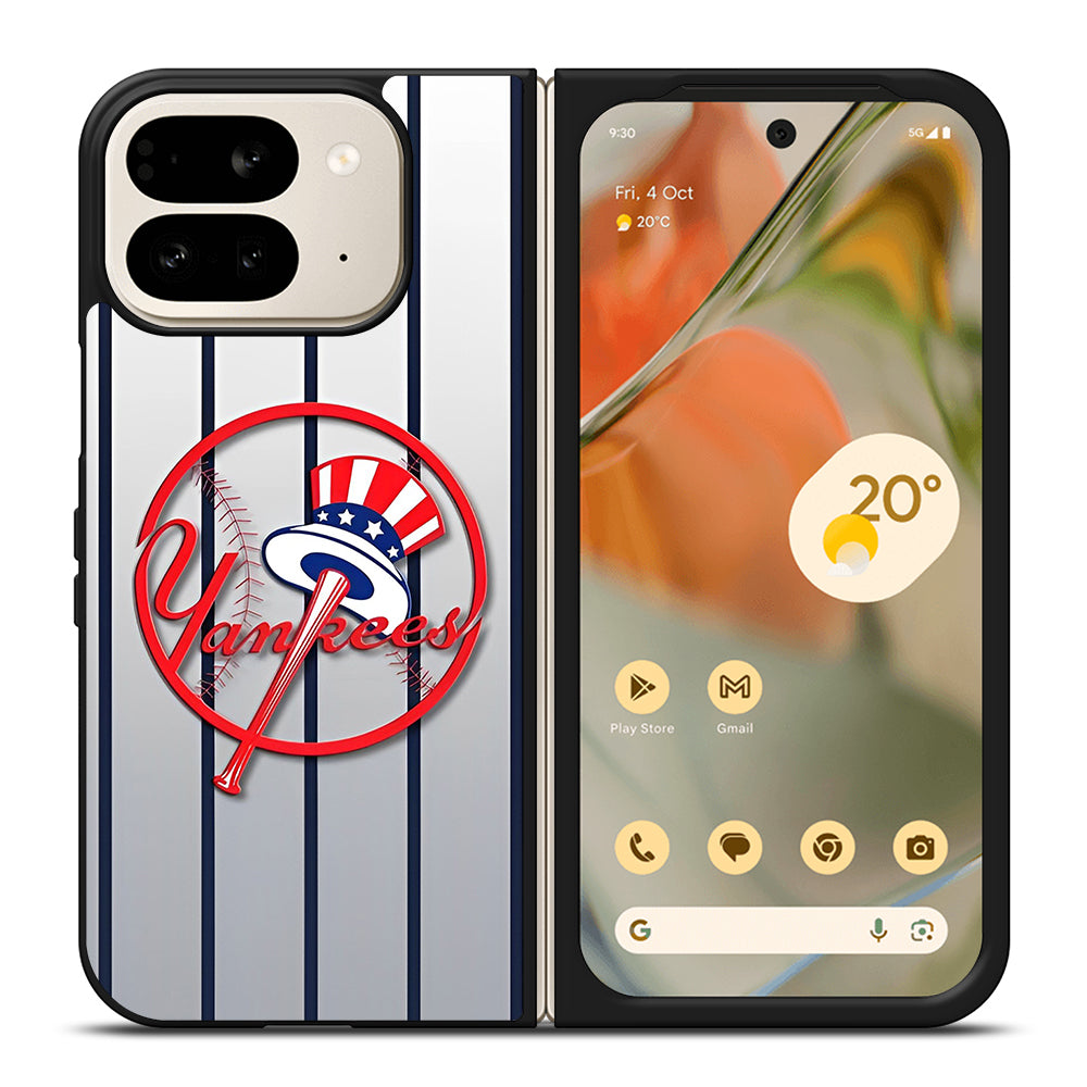 NEW YORK YANKEES STRIPE LOGO Google Pixel 9 Pro Fold Case Cover