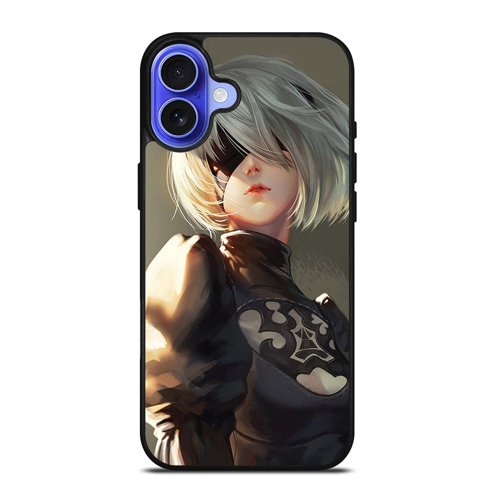 NIER AUTOMATA 2B FACE ANIME iPhone 16 Case Cover