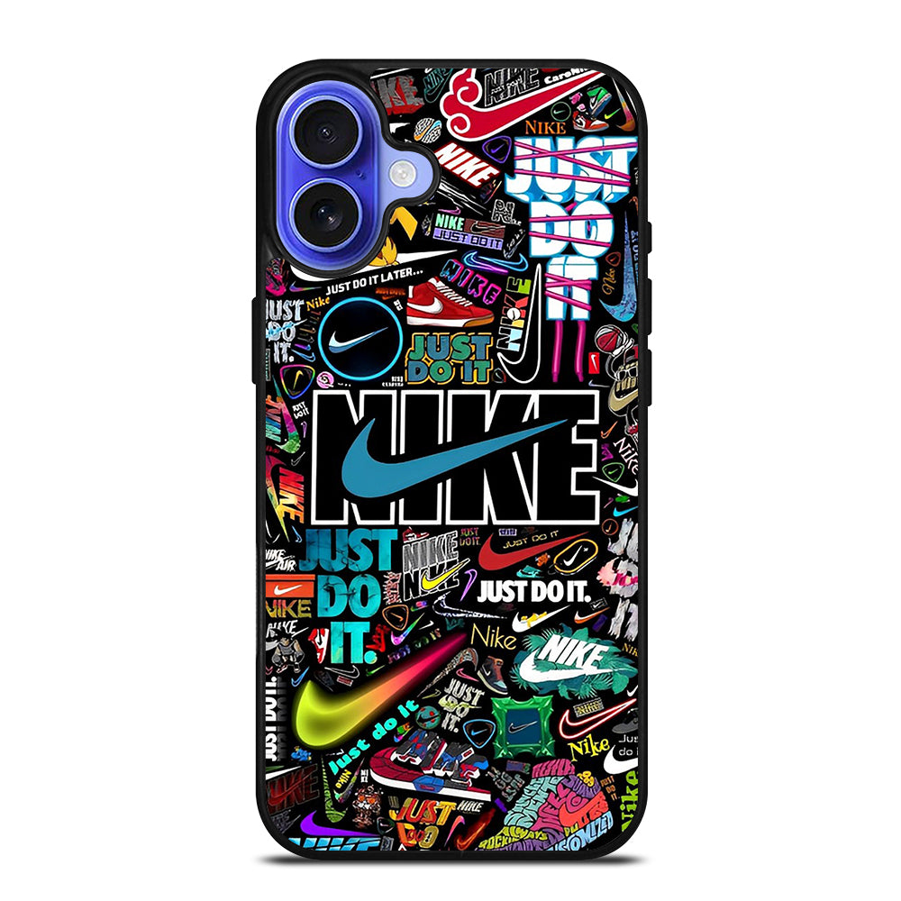 NIKE LOGO PATTERN iPhone 16 Case Cover