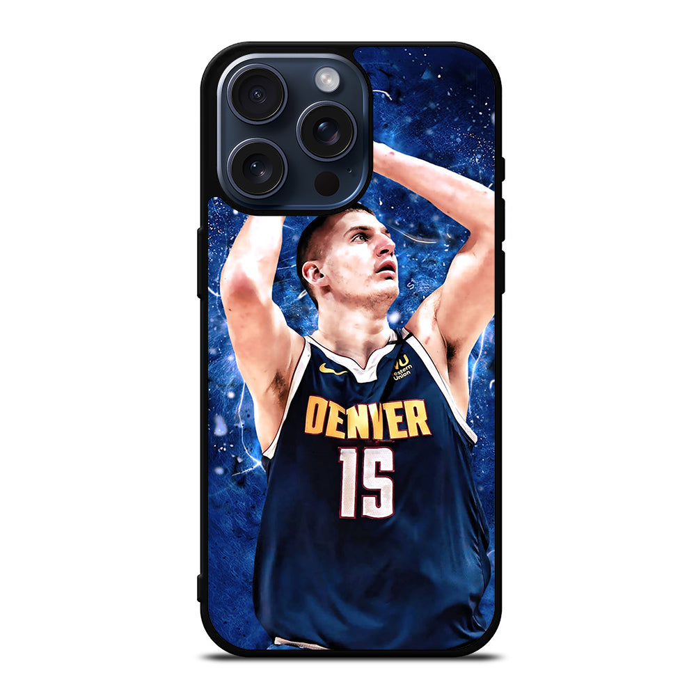 NIKOLA JOKIC DENVER NUGGETS BASKETBALL iPhone 15 Pro Max Case Cover