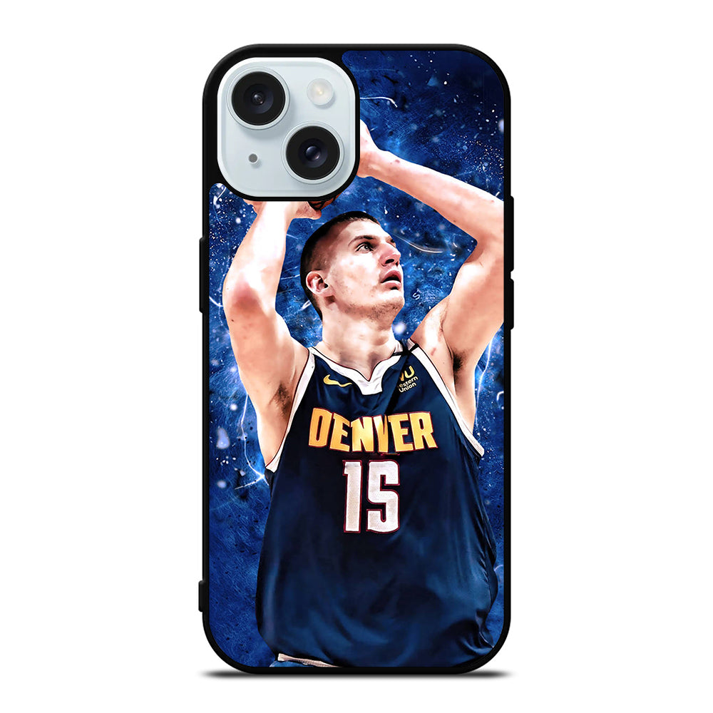 NIKOLA JOKIC DENVER NUGGETS BASKETBALL iPhone 15 Case Cover