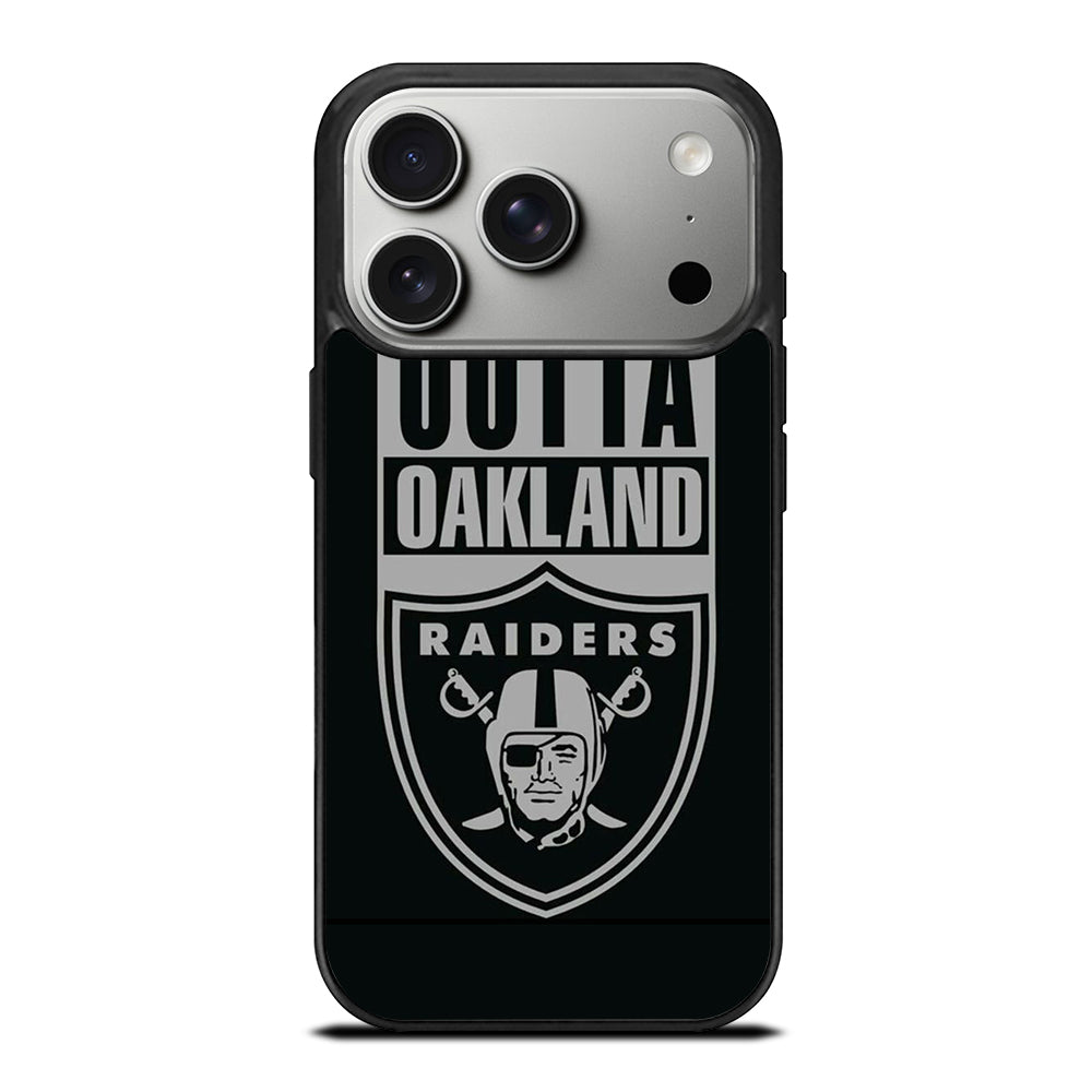 OAKLAND RAIDERS LOGO BLACK iPhone 17 Pro Case Cover