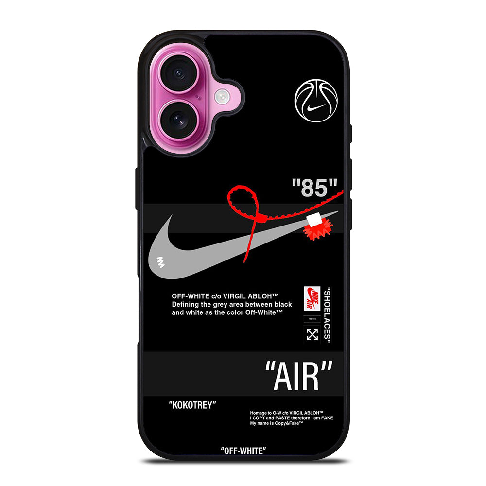 OFF WHITE NIKE iPhone 16 Plus Case Cover