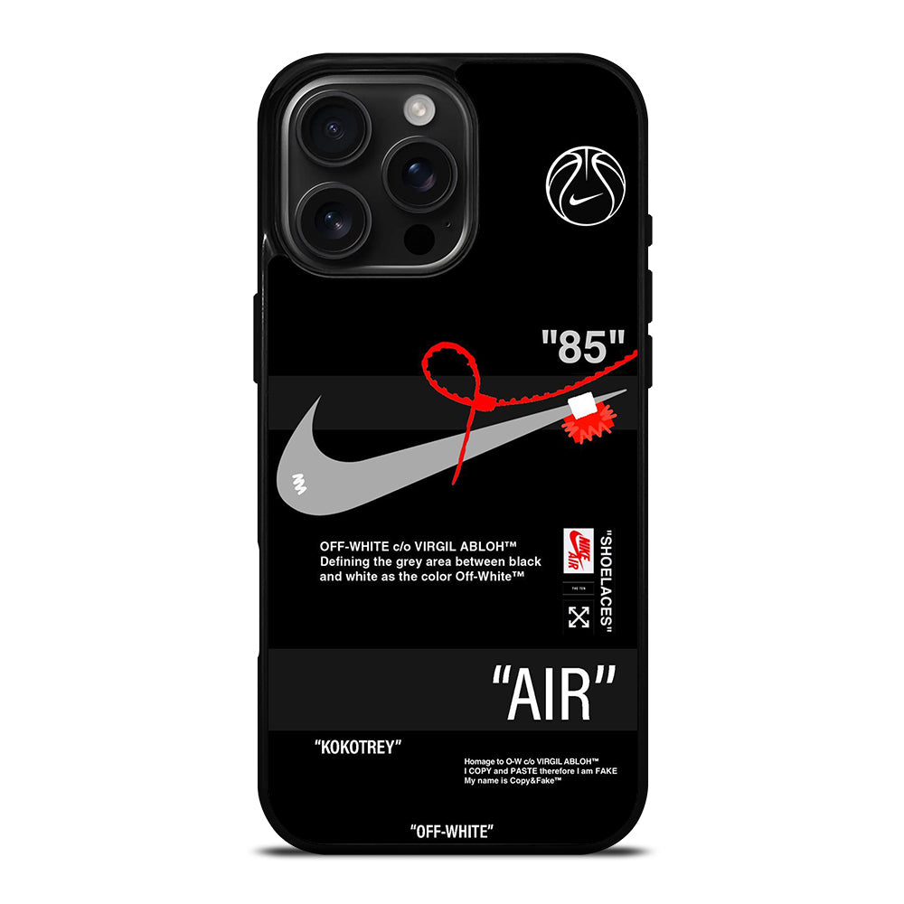 OFF WHITE NIKE iPhone 16 Pro Max Case Cover