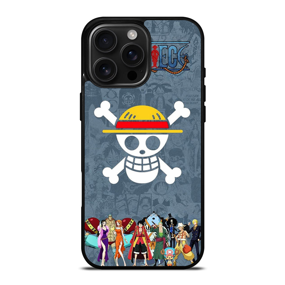 ONE PIECE CHARACTER LOGO 3 iPhone 16 Pro Max Case Cover