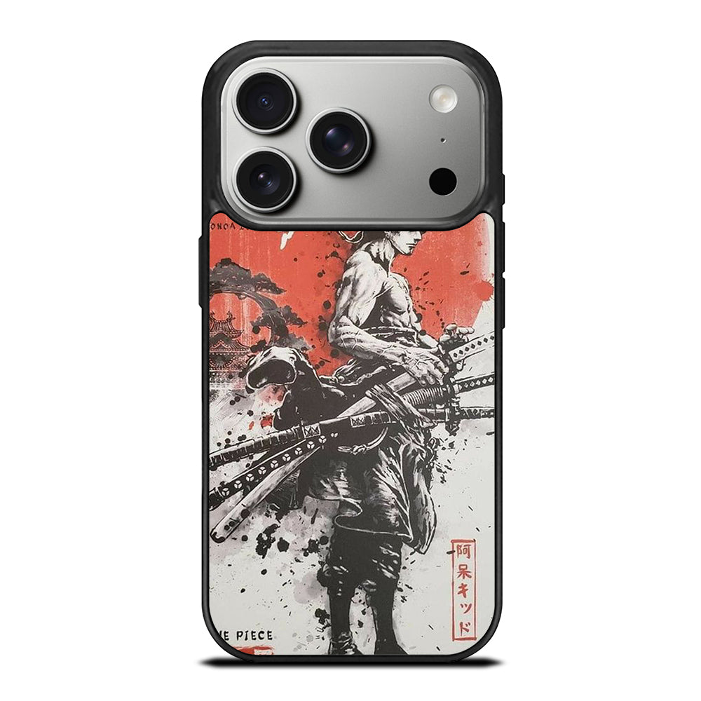 ONE PIECE ZORO ART ANIME iPhone 17 Pro Case Cover