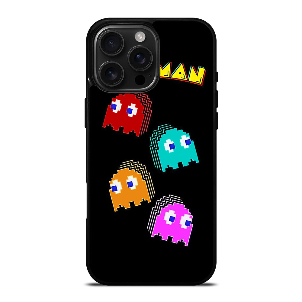 PAC MAN GHOST CARTOON iPhone 16 Pro Max Case Cover