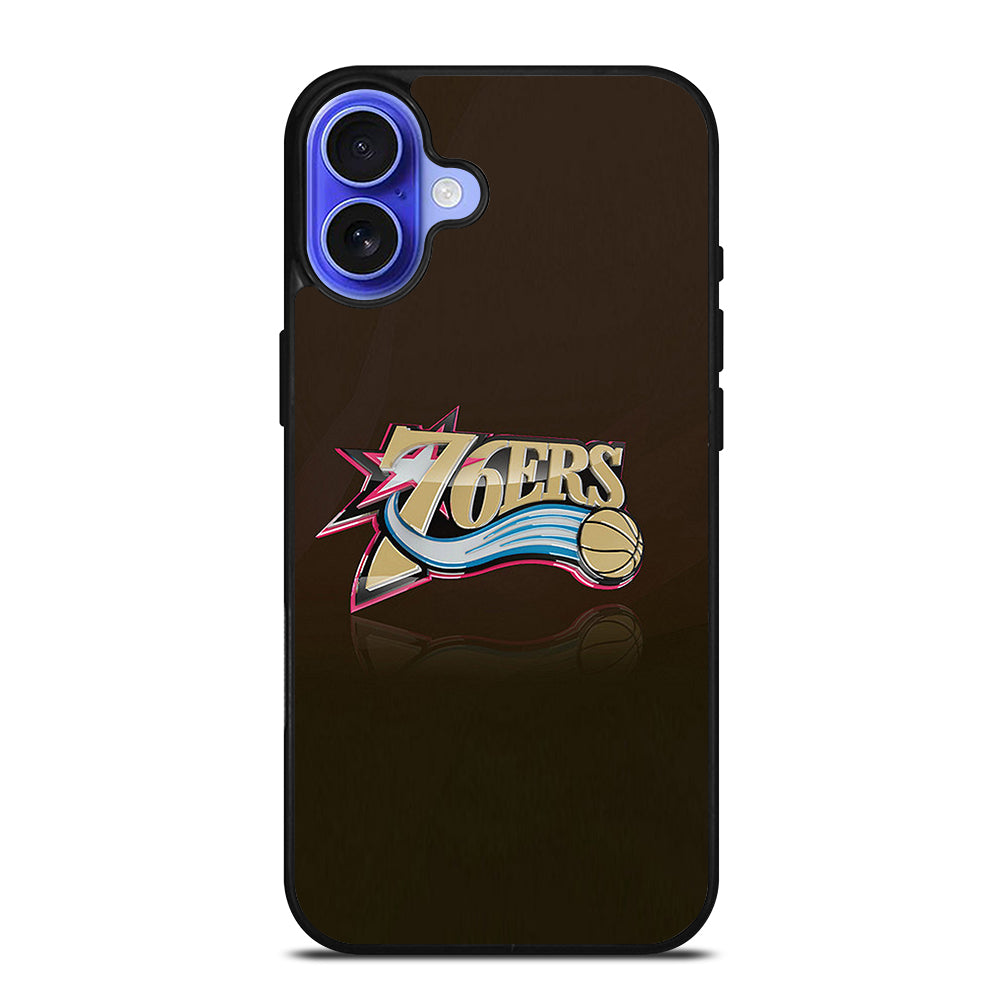 PHILADELPHIA 76ERS LOGO BASKETBALL iPhone 16 Case Cover