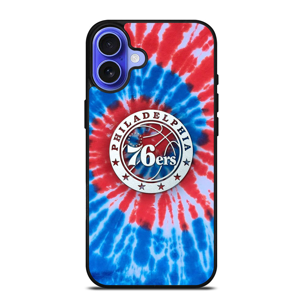 PHILADELPHIA 76ERS TIE DYE iPhone 16 Case Cover