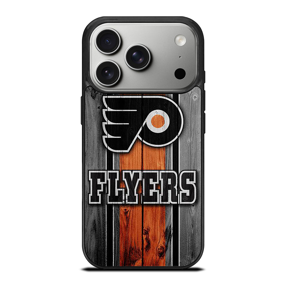 PHILADELPHIA FLYERS WOODEN LOGO iPhone 17 Pro Case Cover