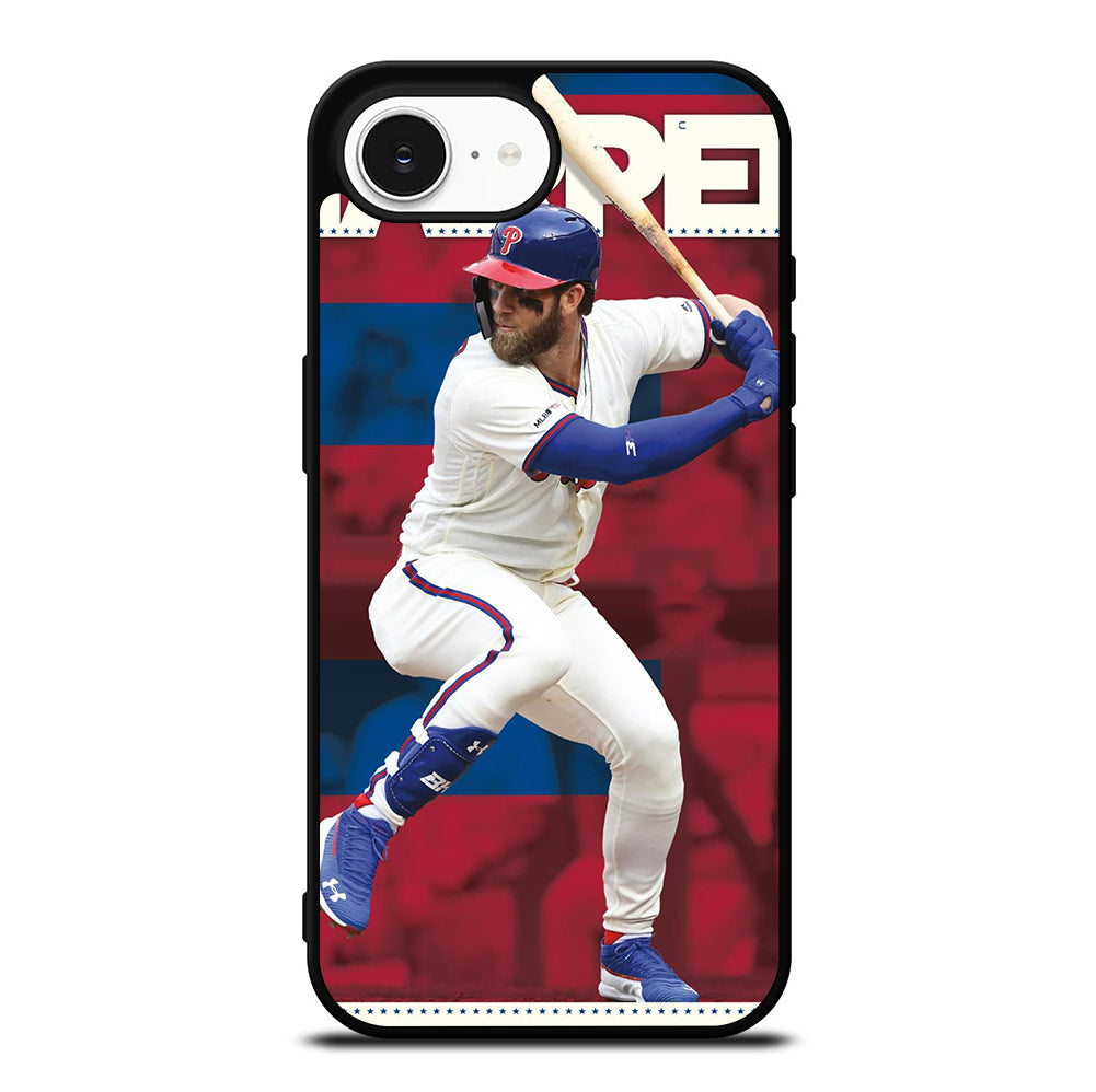 PHILADELPHIA PHILLIES BRYCE HARPER BASEBALL iPhone 16e Case Cover