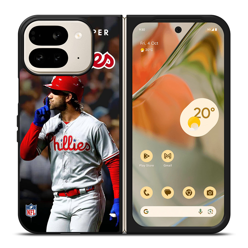 PHILADELPHIA PHILLIES BRYCE HARPER Google Pixel 9 Pro Fold Case Cover