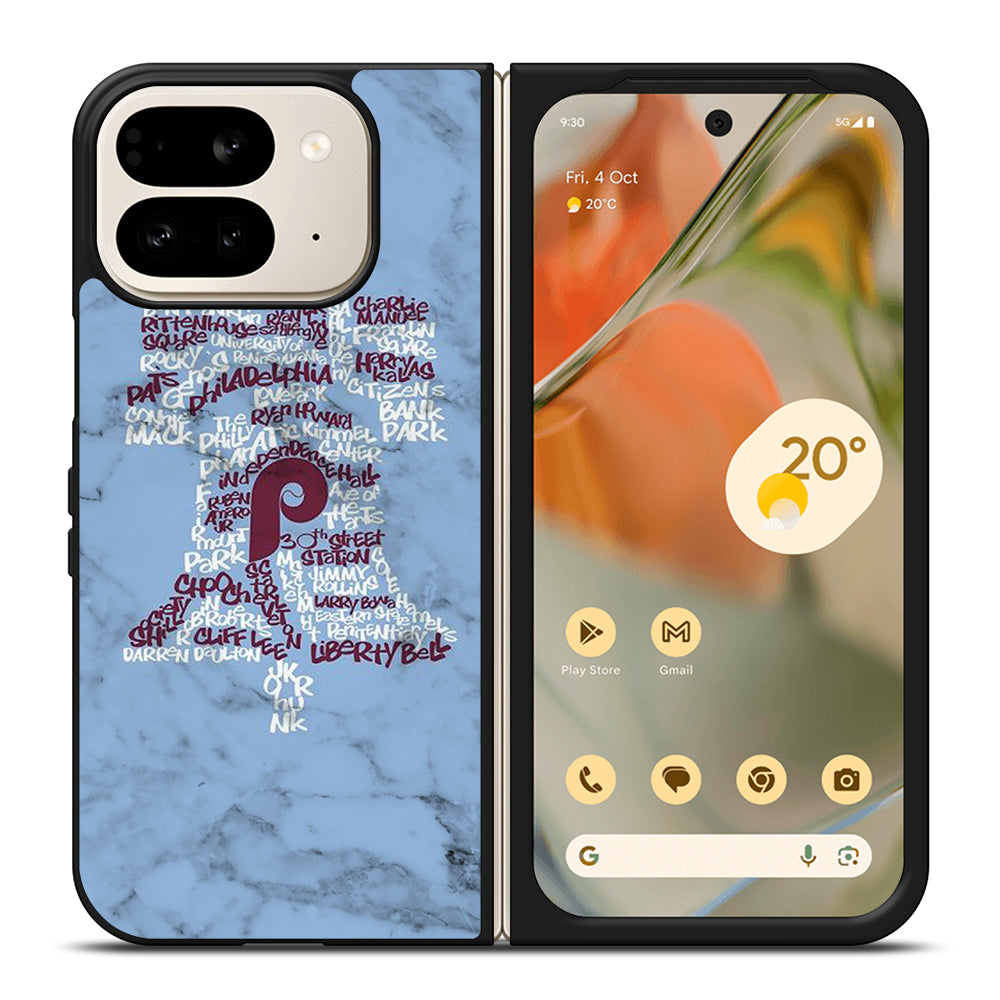 PHILADELPHIA PHILLIES MARBLE LOGO 2 Google Pixel 9 Pro Fold Case Cover
