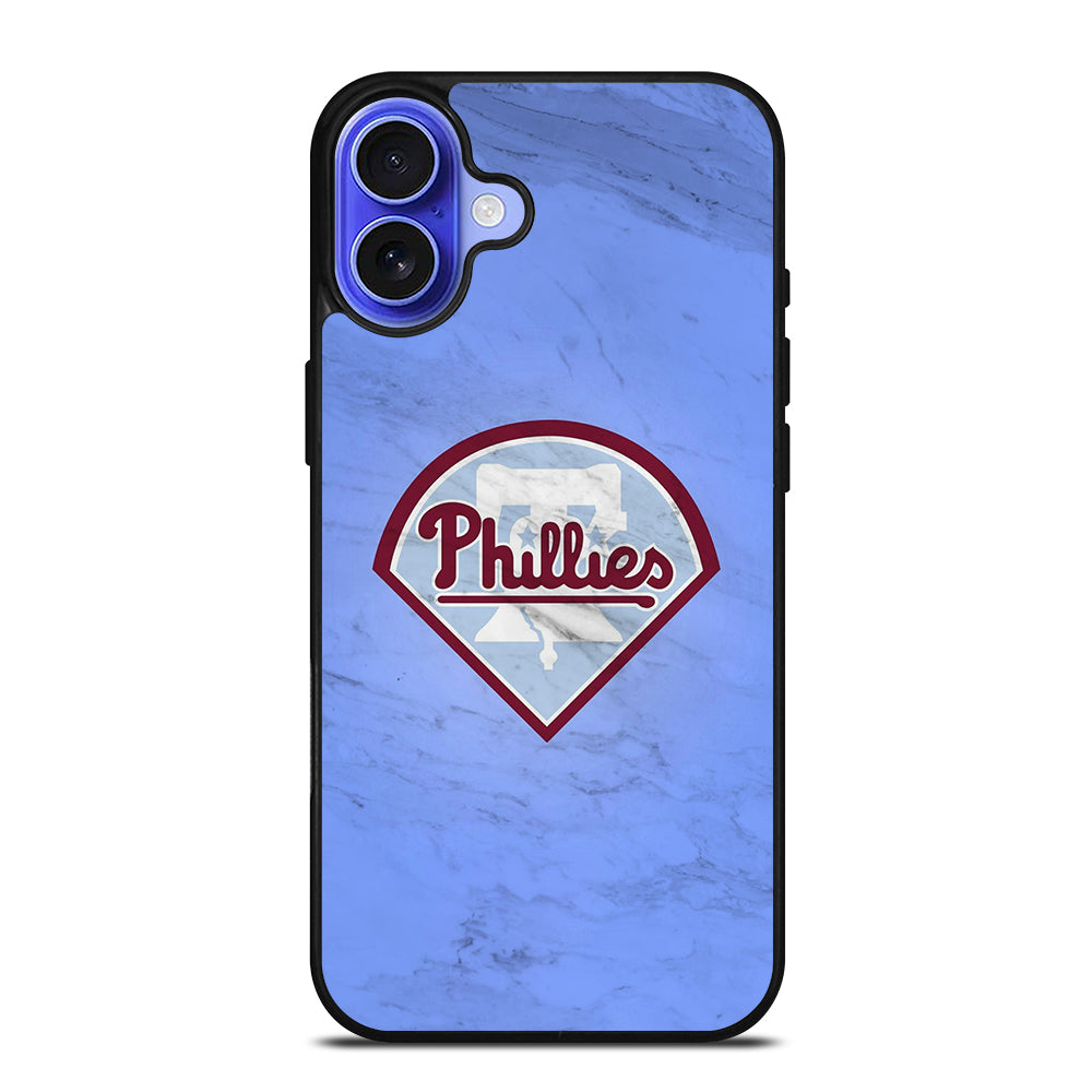 PHILADELPHIA PHILLIES MARBLE LOGO iPhone 16 Case Cover