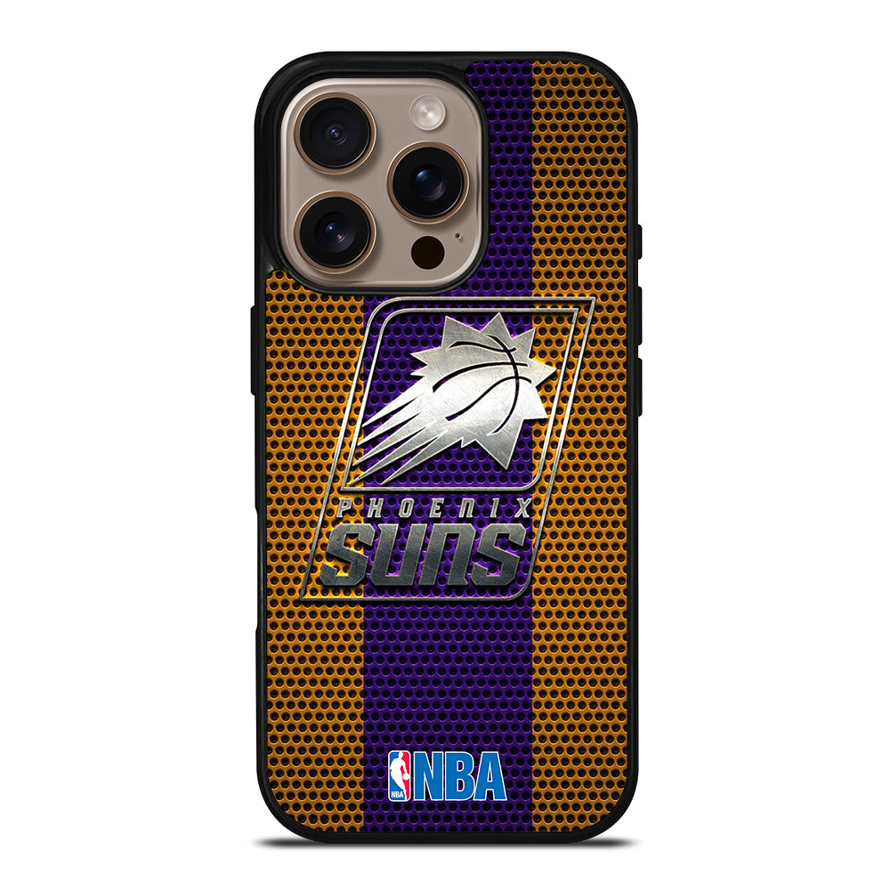 PHOENIX SUNS NBA METAL LOGO iPhone 16 Pro Case Cover