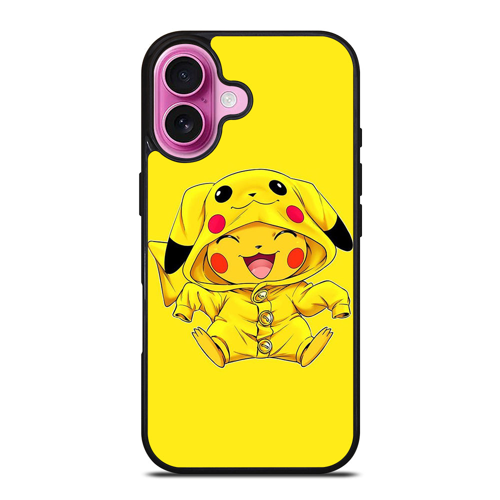 PIKACHU CUTE SMILE iPhone 16 Plus Case Cover