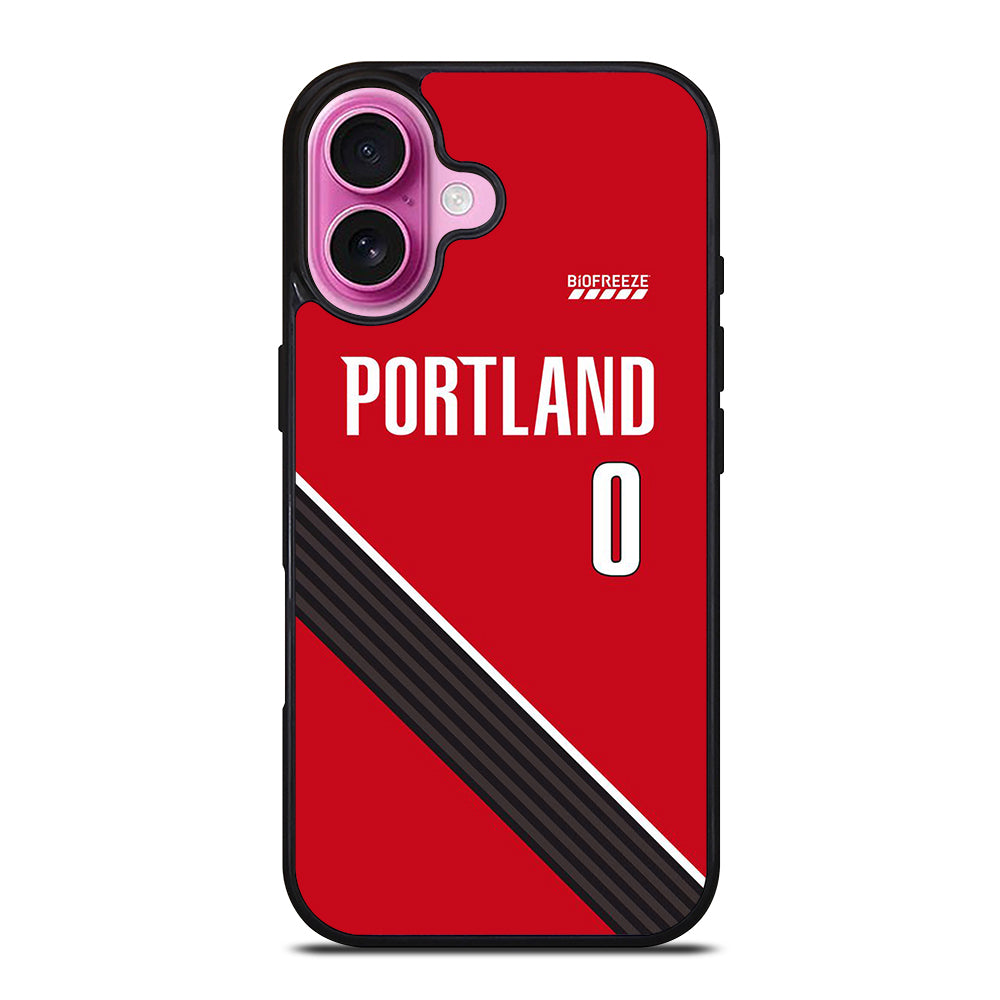 PORTLAND TRAIL BLAZERS JERSEY iPhone 16 Plus Case Cover