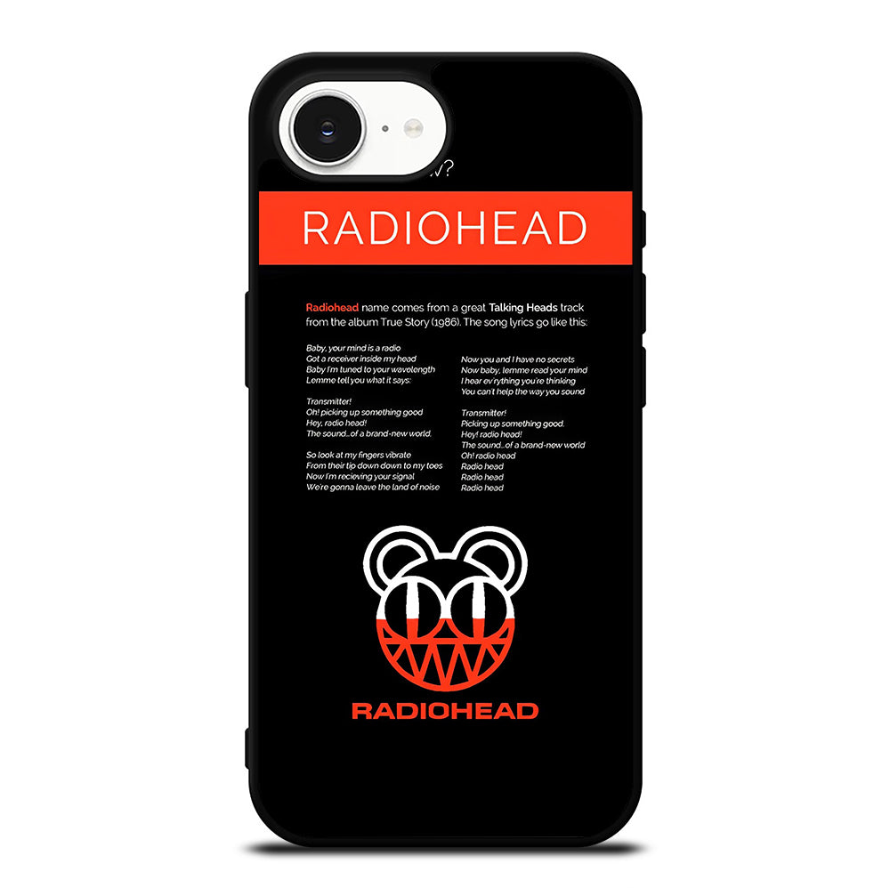 RADIOHEAD BAND LYRIC iPhone 16e Case Cover