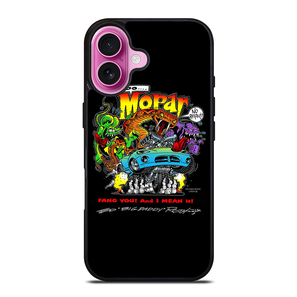 RAT FINK MOPAR 4 iPhone 16 Plus Case Cover