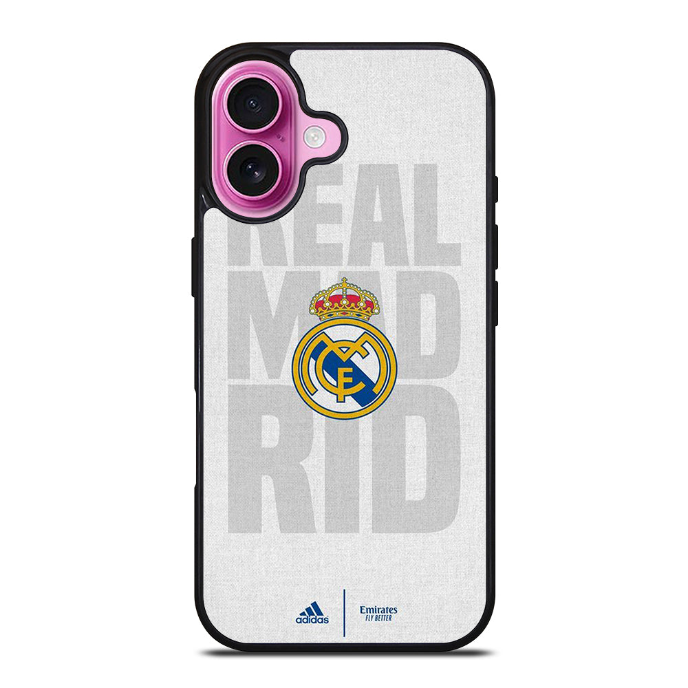 REAL MADRID FC SOCCER LOGO iPhone 16 Plus Case Cover