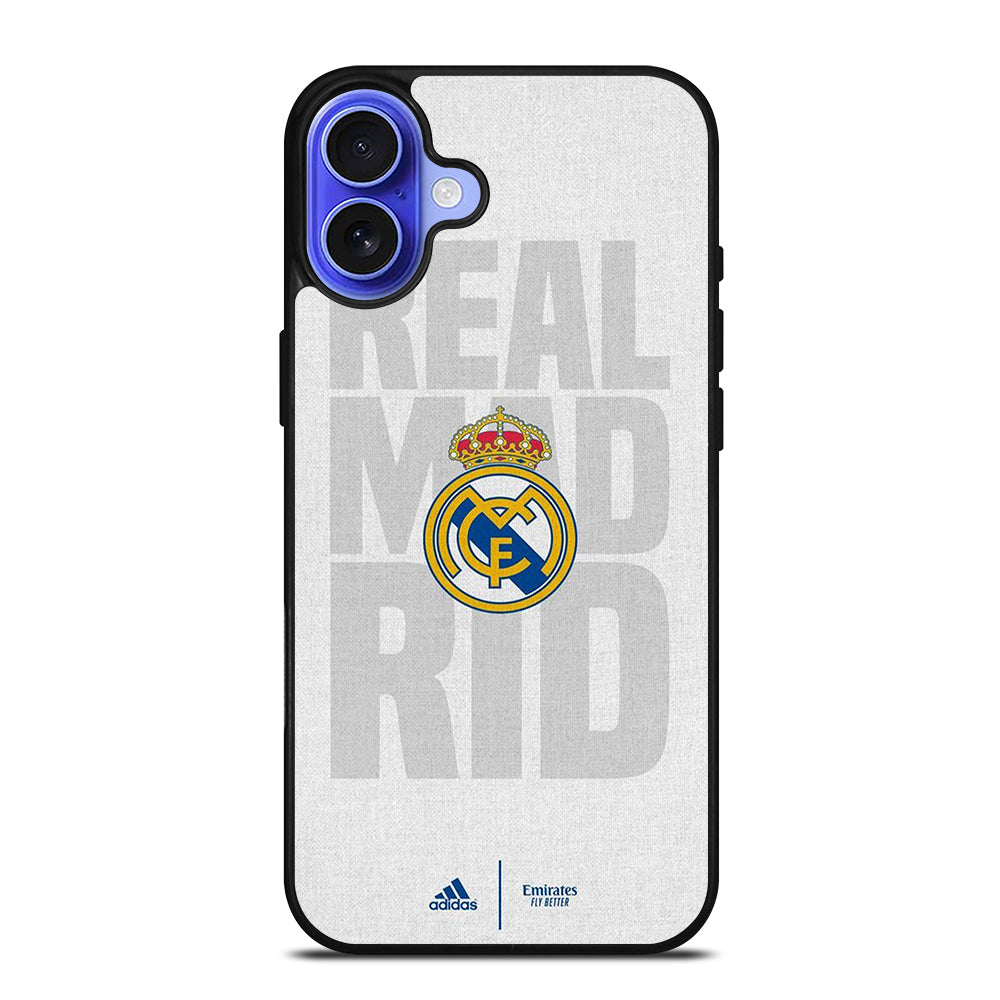 REAL MADRID FC SOCCER LOGO iPhone 16 Case Cover