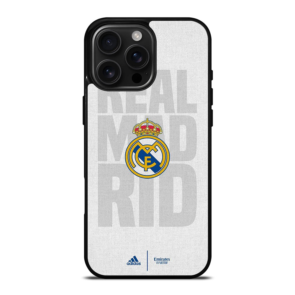 REAL MADRID FC SOCCER LOGO iPhone 16 Pro Max Case Cover